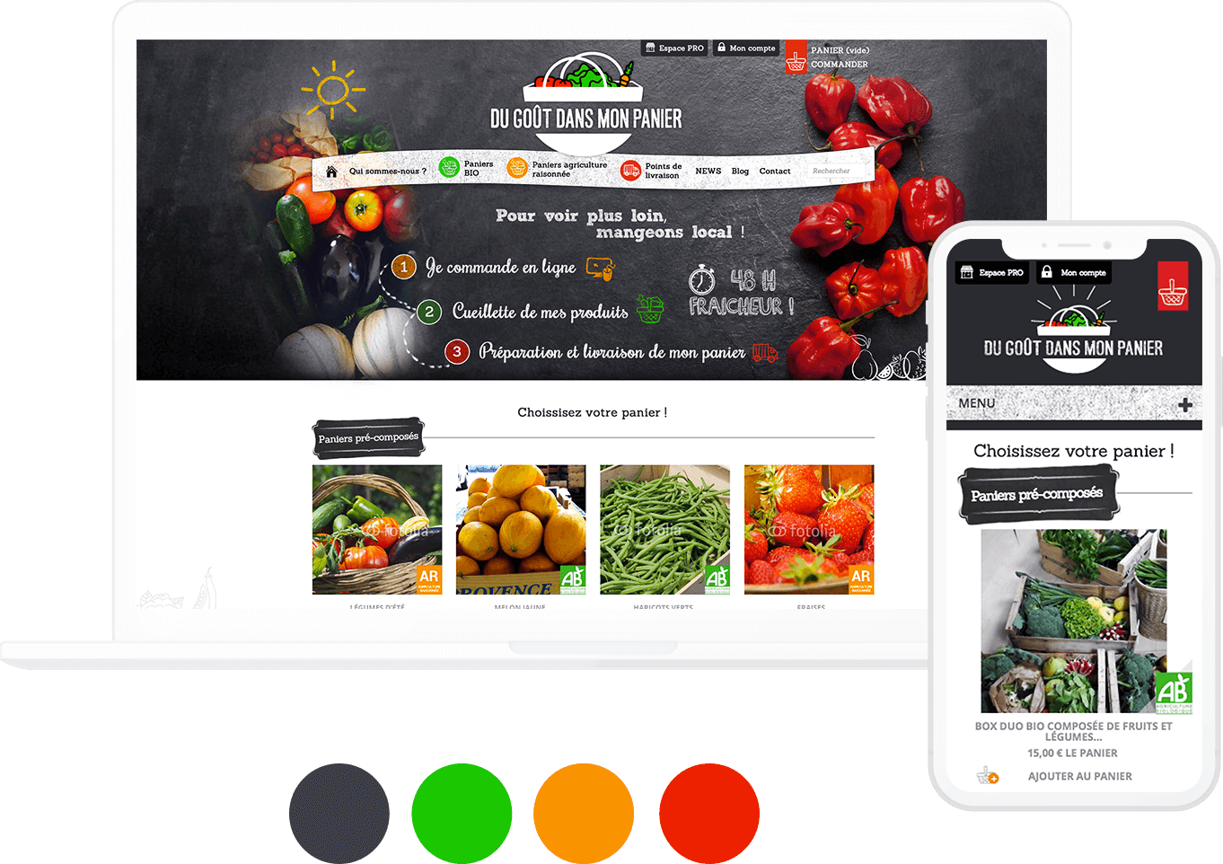 E-shop du goût dans mon panier
